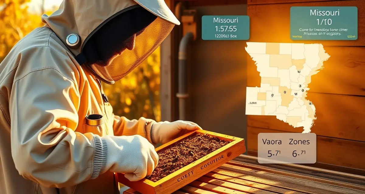Missouri beekeeper using varroa tracking software to monitor hive health across different climate zones