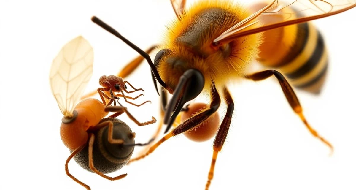 Pseudoscorpion predating on varroa mite as natural biocontrol solution for honeybee hive management