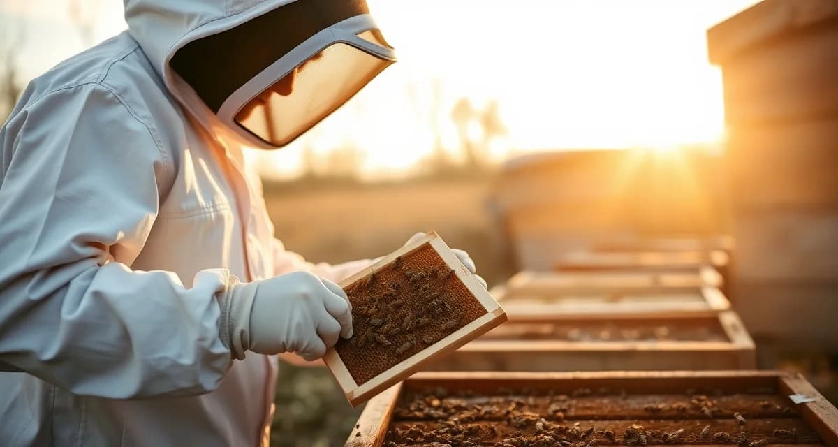 Beekeeper using varroa mite tracking software to monitor Tennessee hive health and treatment compliance across multiple honey flows.