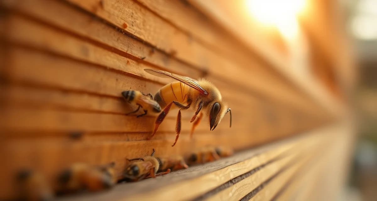 Varroa mite monitoring in Canadian beehive showing pest identification on honeycomb frame for effective hive management.