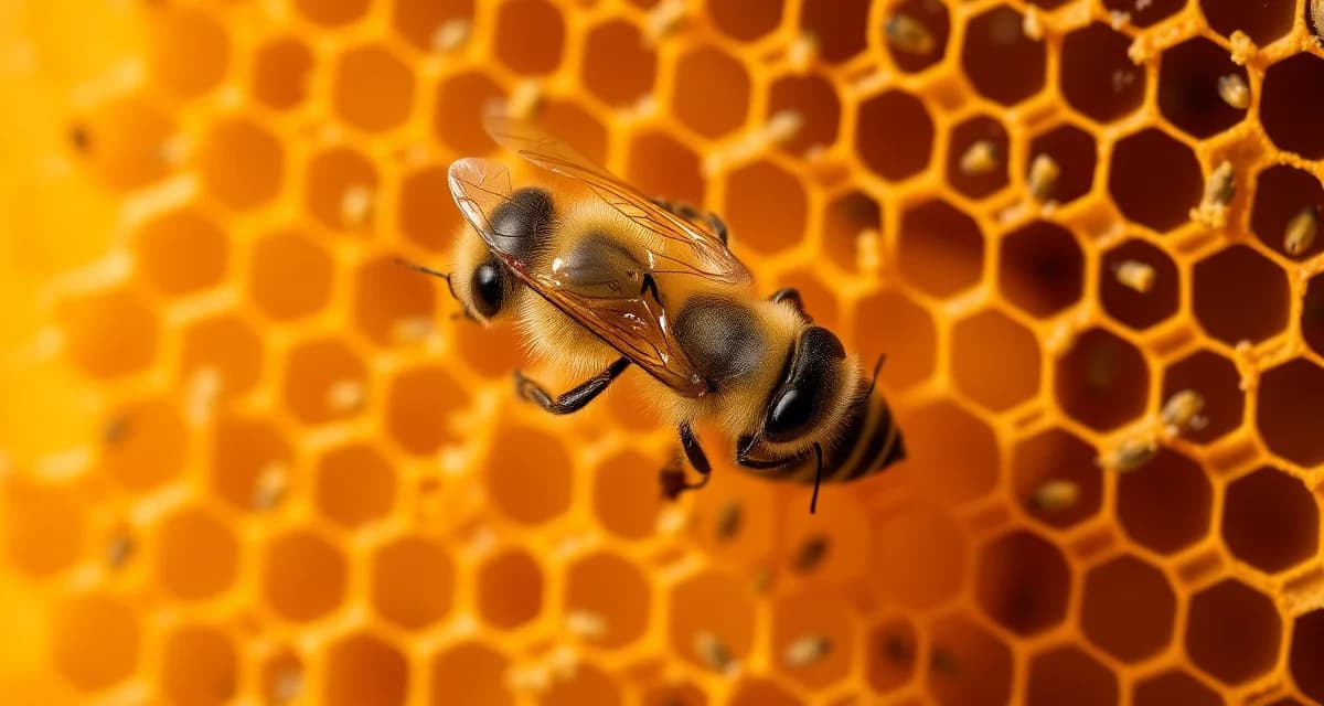 Honeybee frame during broodless period showing adult bees with varroa mites for oxalic acid treatment efficacy