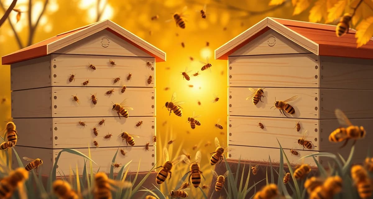 Varroa mites transfer between honeybee colonies during robbing season, causing September mite level spikes in healthy hives.