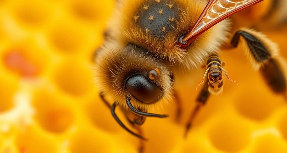 Varroa mites on honeybee demonstrating mite levels in swarms versus parent colonies during post-swarm management