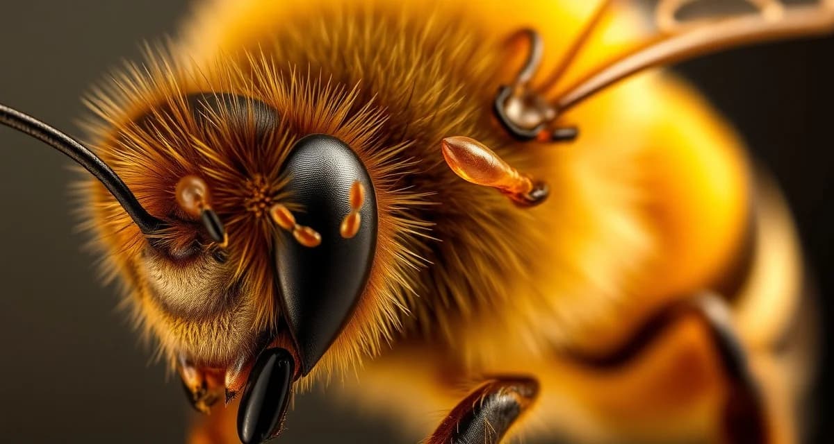 Honeybee affected by varroa mites and nosema disease showing dual stress impact on winter bee health and colony survival